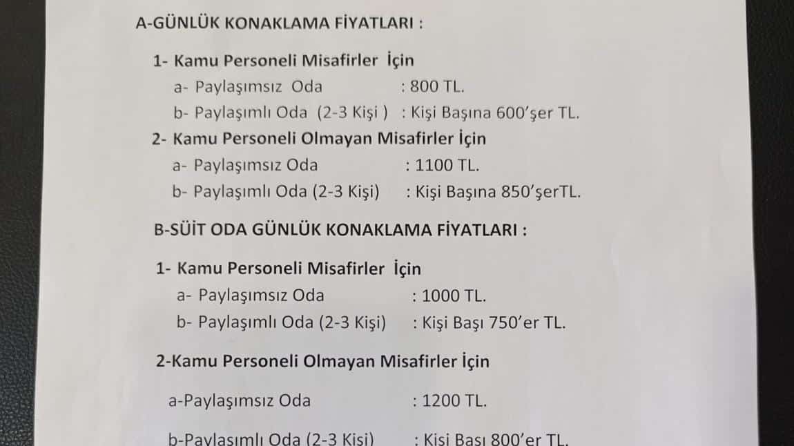 Fiyatlarımız yenilendi